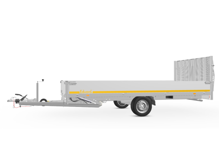 Remorque INCLINABLE plateau 4.06 X 1.80 1350 kg - Simple essieu freiné