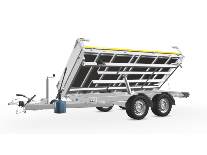 Tri-Benne 3.11 X 1.60 2000 kg - Double essieux freiné